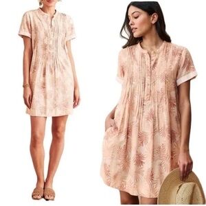 Faherty Gemini Linen Tropical Print Dress 🌴🌴🌴